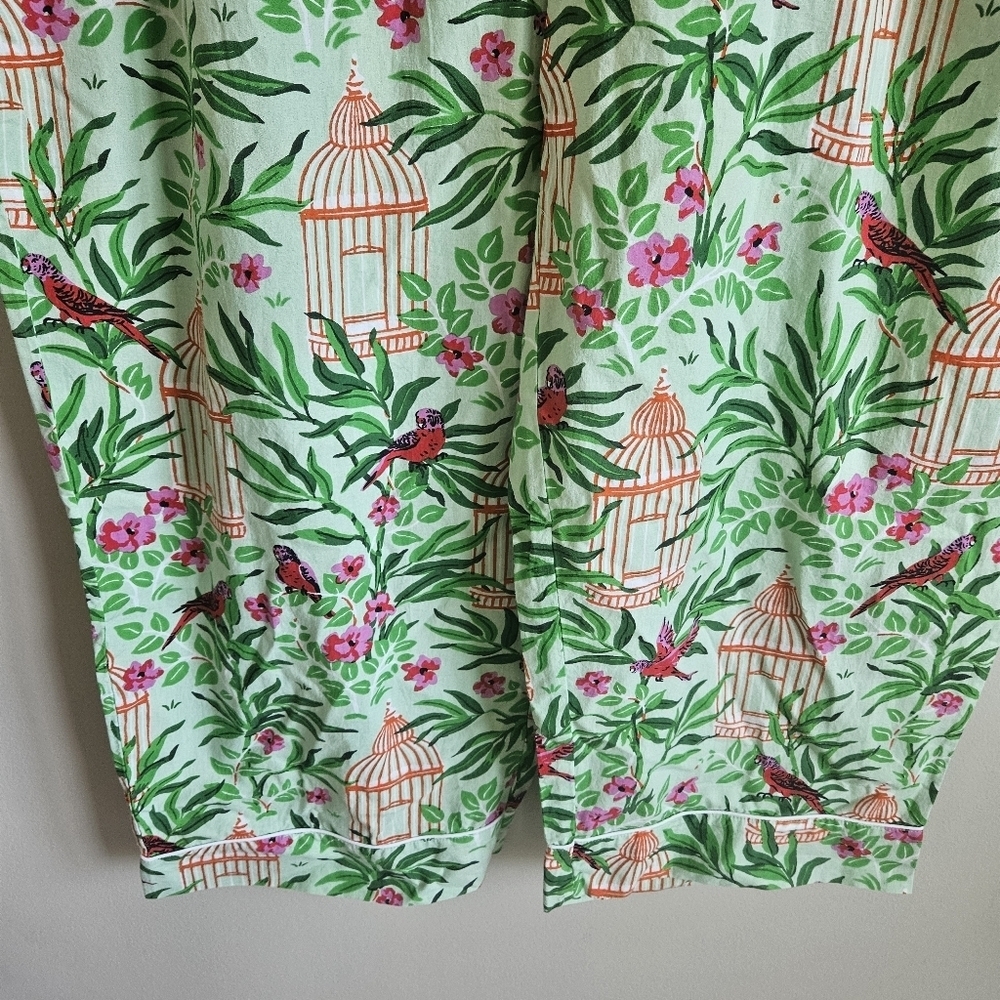 Printfresh Birds of a Feather Cropped Pajama Pants In Kiwi Slice - Picture 6 of 13